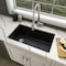 Msi Black Single Bowl 31in X 19in Quartz Undermount  Kitchen Sink ZOR-QTZ-SBSNK-0103 - alternate 5
